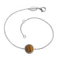 ENGELSRUFER SILVER TIGER EYE POWERFUL STONE BRACELET