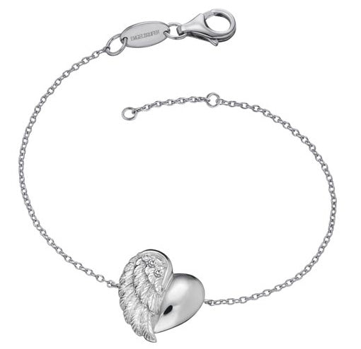ENGELSRUFER SILVER LITTLE HEARTWING CZ BRACELET