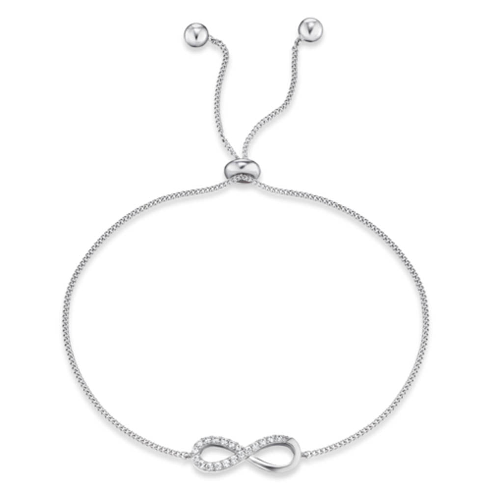 ENGELSRUFER SILVER INFINITY CZ BRACELET
