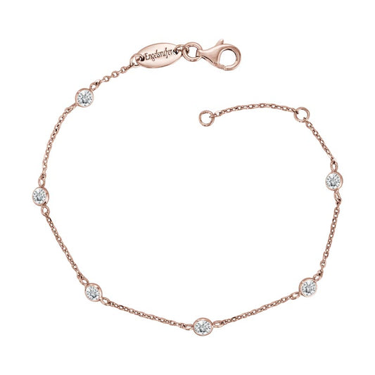 ENGELSRUFER ROSE GOLD MOONLIGHT CZ BRACELET