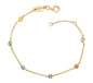 ENGELSRUFER GOLD MOONLIGHT RAINBOW CZ BRACELET