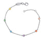 ENGELSRUFER SILVER MOONLIGHT RAINBOW CZ BRACELET