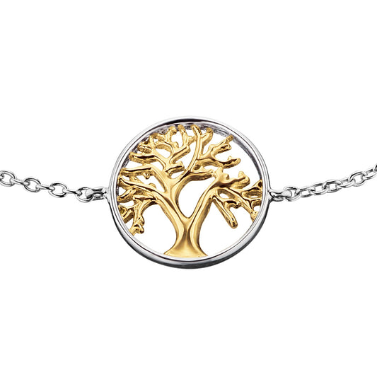 ENGELSRUFER TREE OF LIFE SILVER GOLD BRACELET