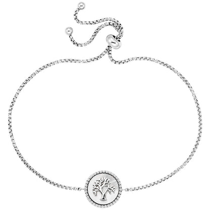 ENGELSRUFER SILVER TREE OF LIFE MOTHER OF PEARL BRACELET
