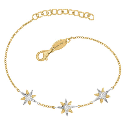ENGELSRUFER SILVER GOLD NEW STAR BRACELET