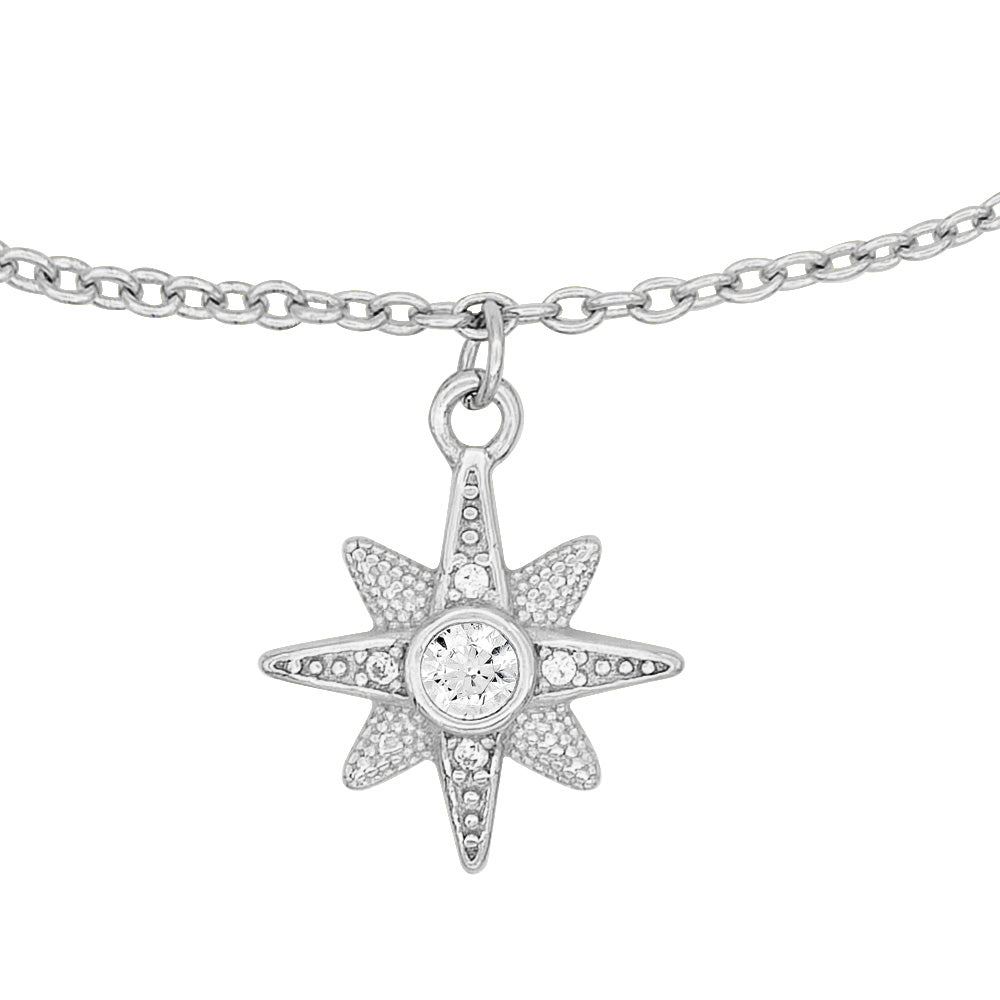 ENGELSRUFER SILVER TRI-COLOUR NEW STAR BRACELET
