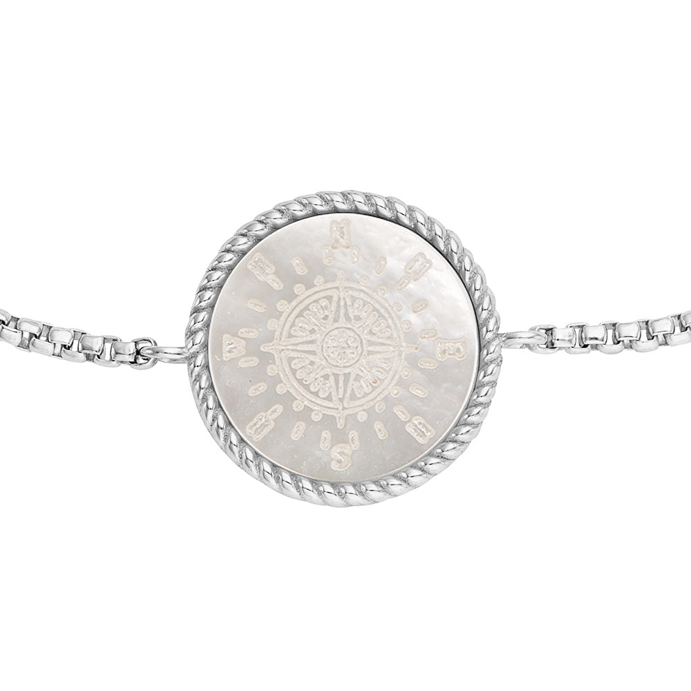ENGELSRUFER WIND ROSE MOTHER OF PEARL BRACELET