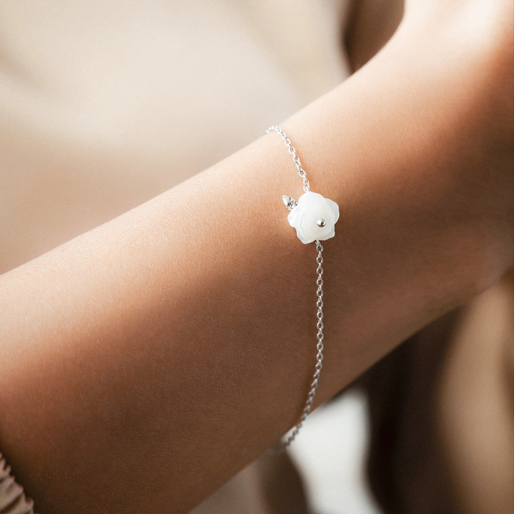 ENGELSRUFER ROSE MOTHER OF PEARL BRACELET