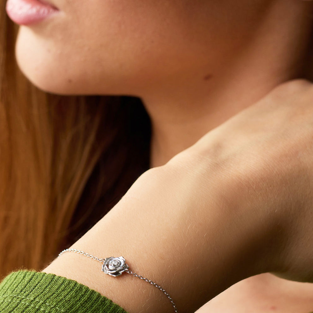 ENGELSRUFER ROSE SILVER CZ BRACELET
