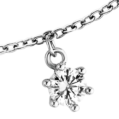 ENGELSRUFER SILVER SHINY 5 GEMS CZ BRACELET