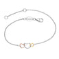 ENGELSRUFER SILVER WITH LOVE 3-HEARTS INTERLOCKING BRACELET