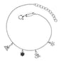 ENGELSRUFER SILVER YIN YANG BUDDHA OM BALANCE CZ BRACELET
