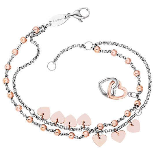 ENGELSRUFER STEEL BOHO HEARTS ANKLET & BRACELET