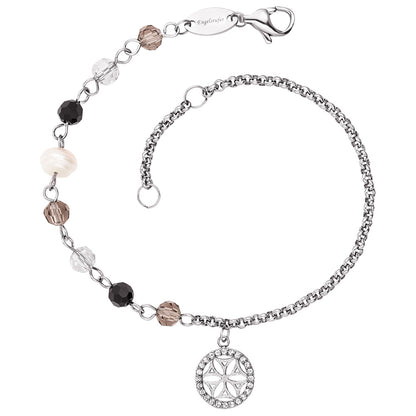 ENGELSRUFER STEEL BOHO FLOWER OF LIFE ANKLET & BRACELET