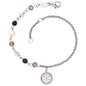 ENGELSRUFER STEEL BOHO FLOWER OF LIFE ANKLET & BRACELET