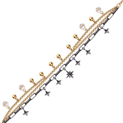 ENGELSRUFER STEEL BOHO WINDROSE ANKLET & BRACELET