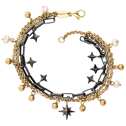 ENGELSRUFER STEEL BOHO WINDROSE ANKLET & BRACELET