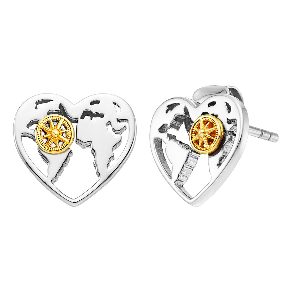 ENGELSRUFER ALOHA HEART STUD EARRINGS