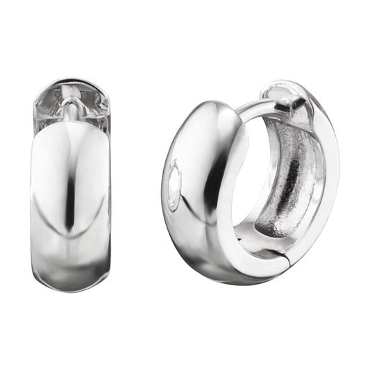 ENGELSRUFER SILVER ANNA 13MM HUGGIE HOOP EARRINGS