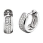 ENGELSRUFER SILVER ANNA 13MM CZ HUGGIE HOOP EARRINGS