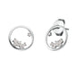 ENGELSRUFER SILVER COSMO CIRCLE CZ STUD EARRINGS