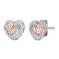 ENGELSRUFER SILVER DARLING HEART STUD EARRINGS