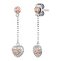 ENGELSRUFER SILVER DARLING HEART CHAIN EARRINGS