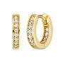 ENGELSRUFER GOLD EMMA 13MM HOOP CZ EARRINGS