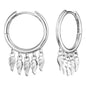 ENGELSRUFER FLYING WINGS 18MM HOOP EARRINGS