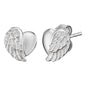 ENGELSRUFER SILVER HEARTWING STUD EARRINGS