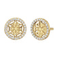 ENGELSRUFER GOLD FLOWER OF LIFE CZ EARRINGS