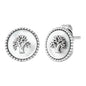 ENGELSRUFER SILVER TREE OF LIFE MOTHER OF PEARL EARRINGS