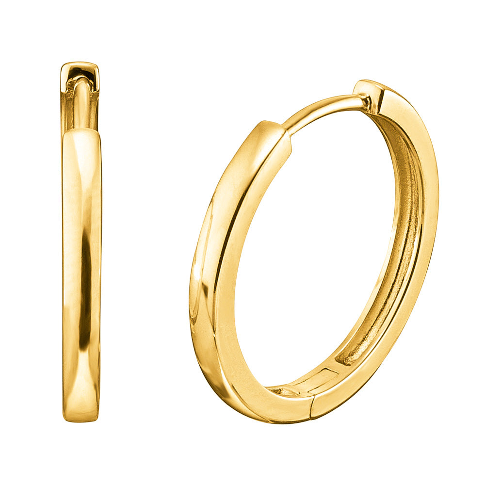 ENGELSRUFER GOLD LISA 24MM HOOP EARRINGS