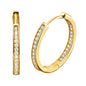 ENGELSRUFER GOLD LISA 24MM HOOP CZ EARRINGS