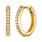 ENGELSRUFER GOLD LOLA 16MM HOOP CZ EARRINGS