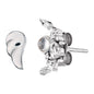 ENGELSRUFER SILVER MOON WING DUO STUD EARRINGS