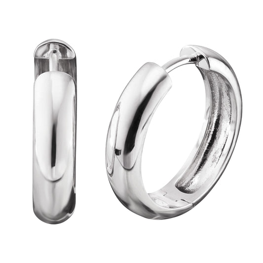 ENGELSRUFER SILVER NINA 21MM HOOP EARRINGS