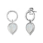 ENGELSRUFER SILVER MOONSTONE TEARDROP EARRINGS