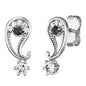 ENGELSRUFER SILVER YIN YANG BALANCE CZ EARRINGS