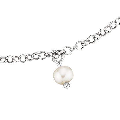 ENGELSRUFER FRESHWATER PEARL SILVER ANKLET