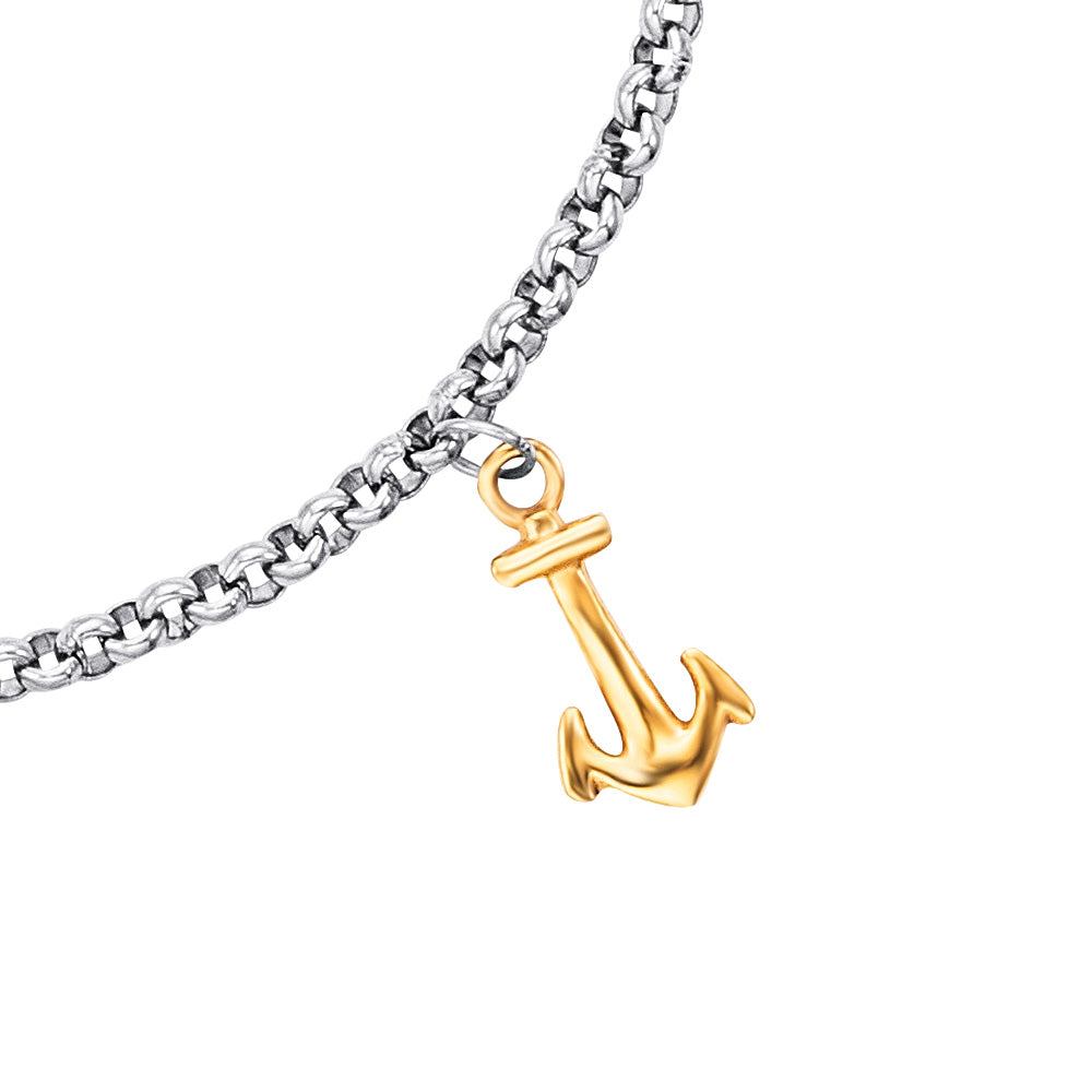 ENGELSRUFER STEEL FAITH LOVE & HOPE ANKLET