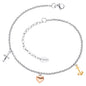 ENGELSRUFER STEEL FAITH LOVE & HOPE ANKLET