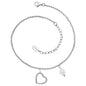 ENGELSRUFER STEEL HEART PEARL ANKLET