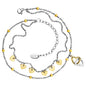ENGELSRUFER HEARTS TWO-TONE STEEL ANKLET