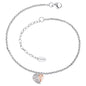 ENGELSRUFER HEART WING TWO-TONE STEEL ANKLET