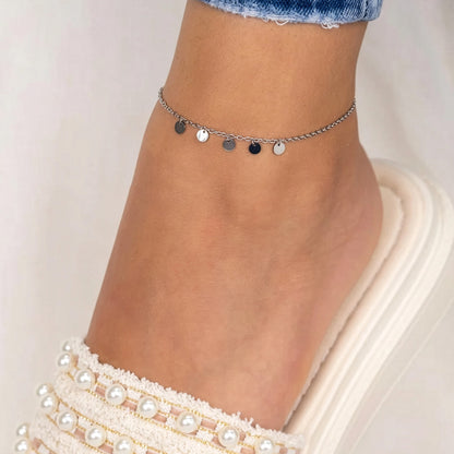 ENGELSRUFER STEEL LITTLE LUNA ANKLET