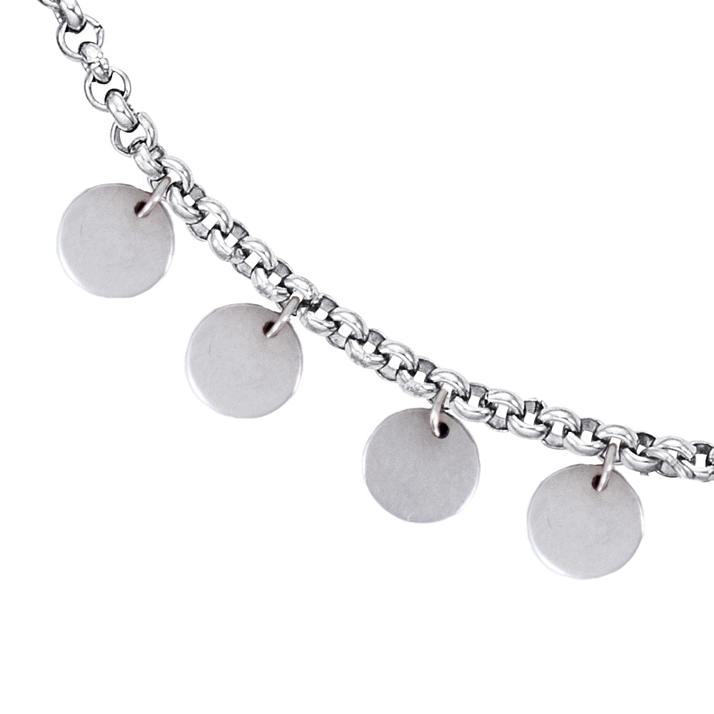 ENGELSRUFER STEEL LITTLE LUNA ANKLET