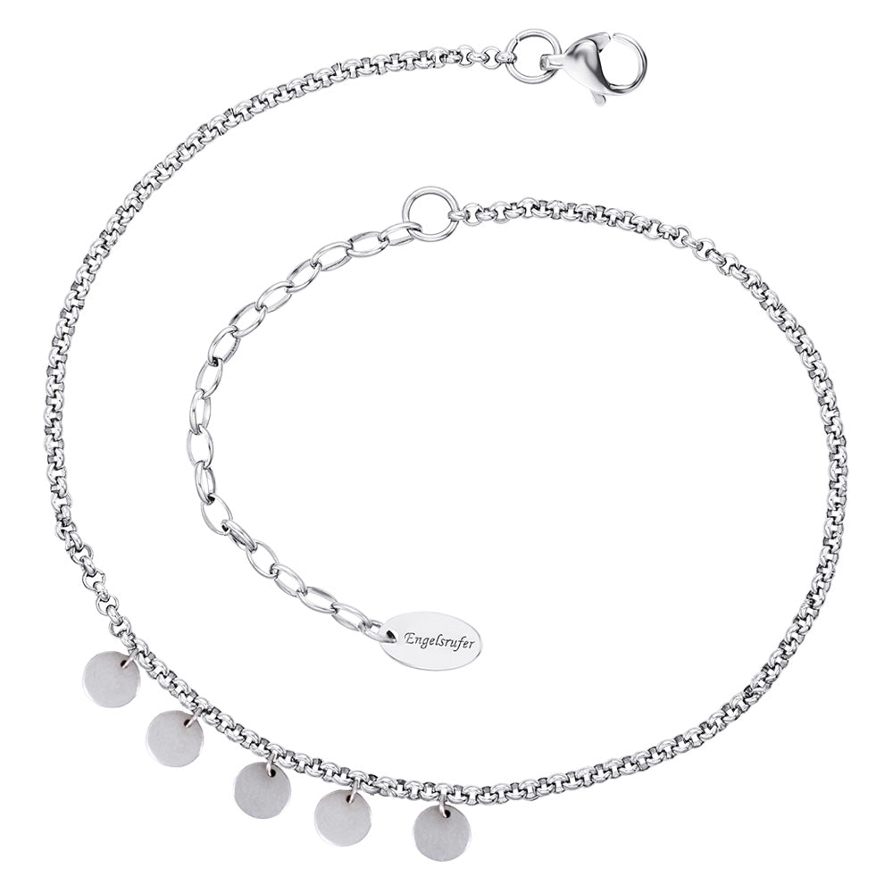 ENGELSRUFER STEEL LITTLE LUNA ANKLET