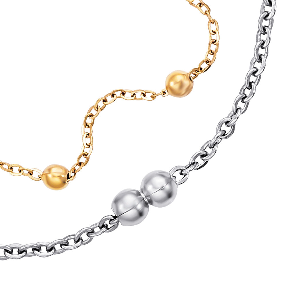 ENGELSRUFER STEEL LITTLE MOON ANKLET
