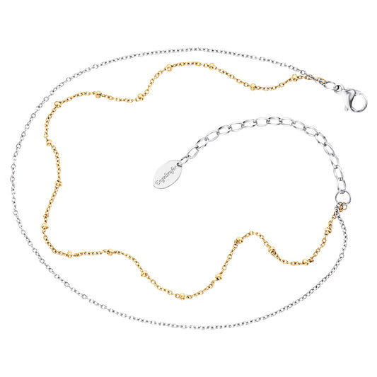 ENGELSRUFER STEEL LITTLE TWIN MOON ANKLET